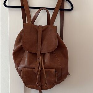 Madewell transport rucksack backpack - brown leather